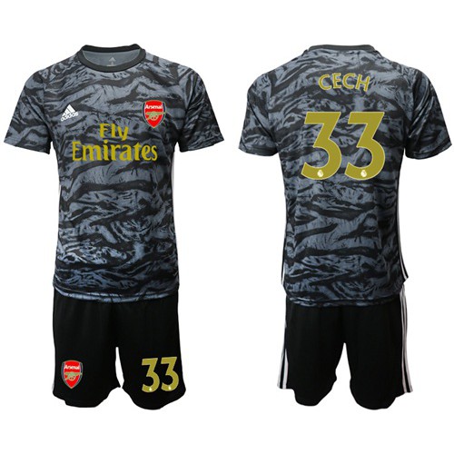Arsenal #33 Cech Black Goalkeeper Soccer Club Jersey Arsenal #33 Cech Black Goalkeeper Soccer Club Jersey