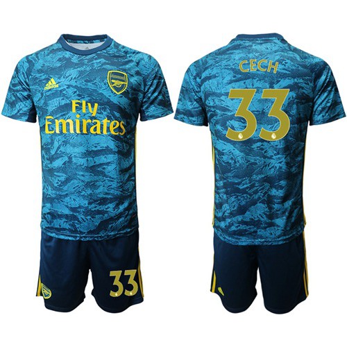Arsenal #33 Cech Blue Goalkeeper Soccer Club Jersey Arsenal #33 Cech Blue Goalkeeper Soccer Club Jersey