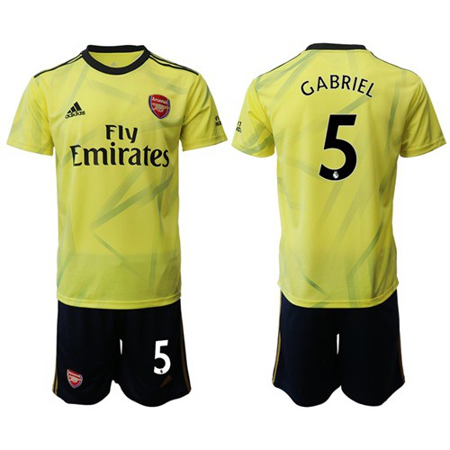 Arsenal #5 Gabriel Yellow Soccer Club Jersey Arsenal #5 Gabriel Yellow Soccer Club Jersey