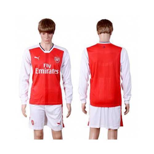 Arsenal Blank Red Home Long Sleeves Soccer Club Jersey Arsenal Blank Red Home Long Sleeves Soccer Club Jersey