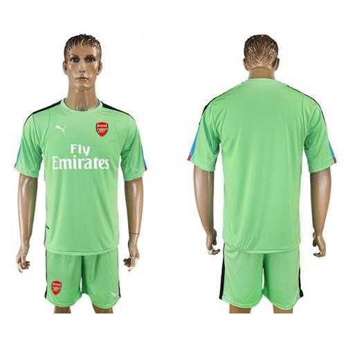 Arsenal Blank Green Goalkeeper Soccer Club Jersey Arsenal Blank Green Goalkeeper Soccer Club Jersey