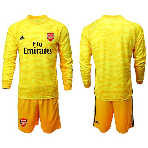 Arsenal Blank Yellow Long Sleeves Goalkeeper Soccer Club Jersey Arsenal Blank Yellow Long Sleeves Goalkeeper Soccer Club Jersey
