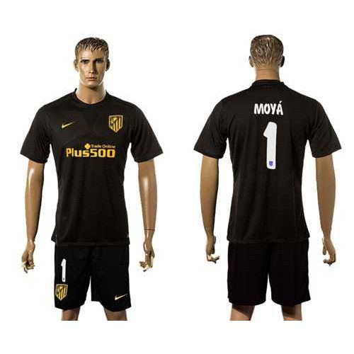 Atletico Madrid #1 Moya Away Soccer Club Jersey Atletico Madrid #1 Moya Away Soccer Club Jersey