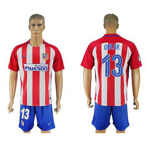 Atletico Madrid #13 Oblak Home Soccer Club Jersey Atletico Madrid #13 Oblak Home Soccer Club Jersey