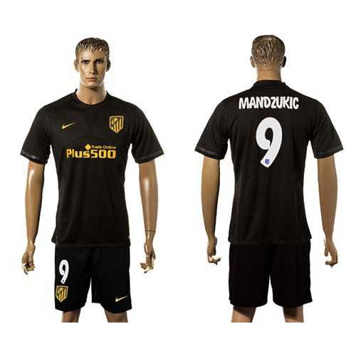 Atletico Madrid #9 Mandzukic Away Soccer Club Jersey Atletico Madrid #9 Mandzukic Away Soccer Club Jersey
