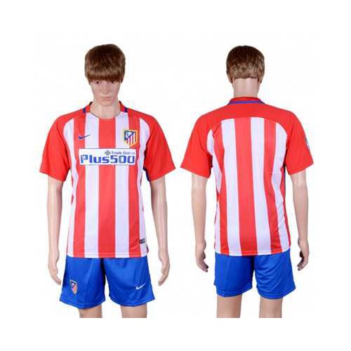 Atletico Madrid Blank Home Soccer Club Jersey Atletico Madrid Blank Home Soccer Club Jersey