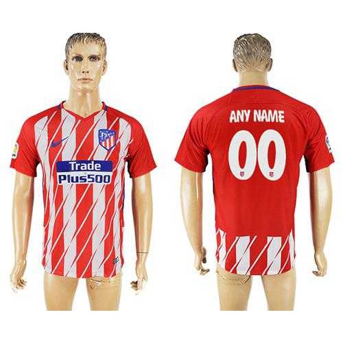 Atletico Madrid Personalized Home Soccer Club Jersey Atletico Madrid Personalized Home Soccer Club Jersey