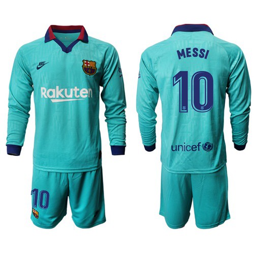 Barcelona #10 Messi Third Long Sleeves Soccer Club Jersey Barcelona #10 Messi Third Long Sleeves Soccer Club Jersey