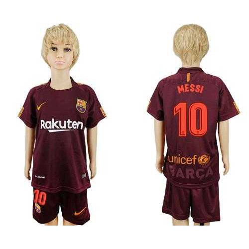 Barcelona #10 Messi Sec Away Kid Soccer Club Jersey Barcelona #10 Messi Sec Away Kid Soccer Club Jersey