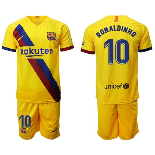 Barcelona #10 Ronaldinho Away Soccer Club Jersey Barcelona #10 Ronaldinho Away Soccer Club Jersey