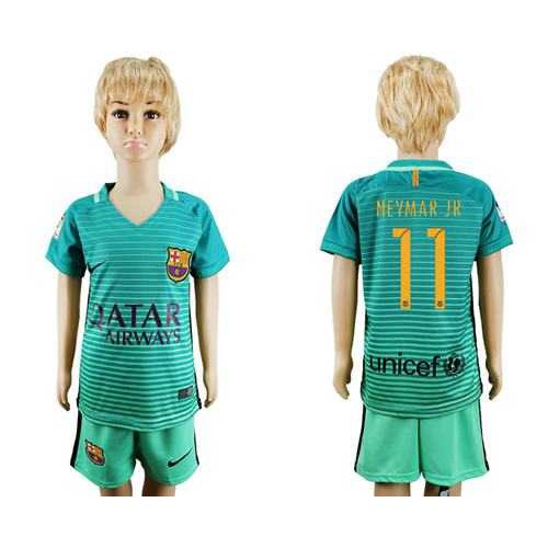 Barcelona #11 Neymar Jr Sec Away Kid Soccer Club Jersey Barcelona #11 Neymar Jr Sec Away Kid Soccer Club Jersey