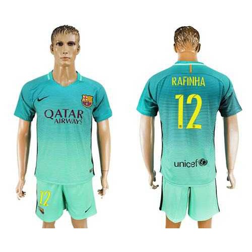 Barcelona #12 Rafinha Sec Away Soccer Club Jersey Barcelona #12 Rafinha Sec Away Soccer Club Jersey