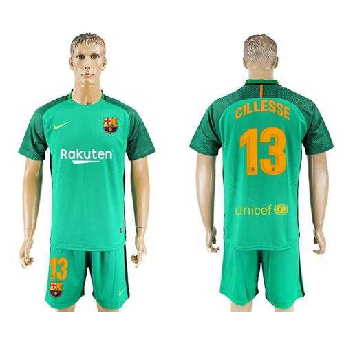 Barcelona #13 Cillesse Green Goalkeeper Soccer Club Jersey Barcelona #13 Cillesse Green Goalkeeper Soccer Club Jersey