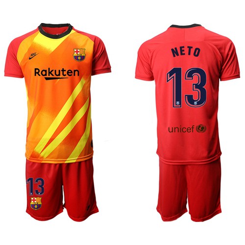 Barcelona #13 Neto Light Blue Goalkeeper Soccer Club Jersey Barcelona #13 Neto Light Blue Goalkeeper Soccer Club Jersey