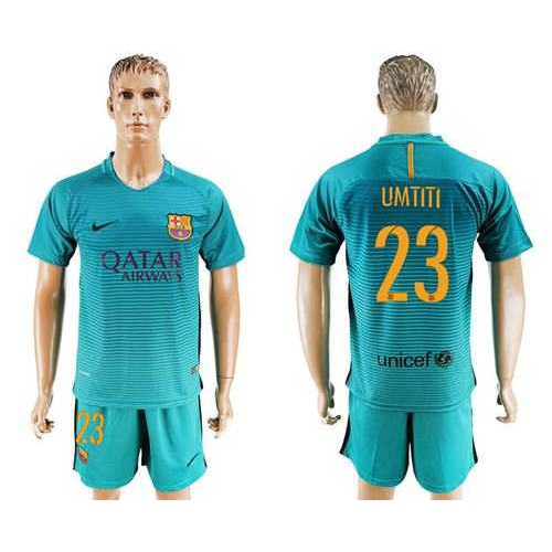 Barcelona #23 Umtiti Sec Away Soccer Club Jersey Barcelona #23 Umtiti Sec Away Soccer Club Jersey