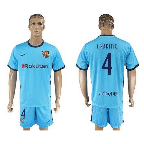 Barcelona #4 I.Rakitic Away Soccer Club Jersey Barcelona #4 I.Rakitic Away Soccer Club Jersey