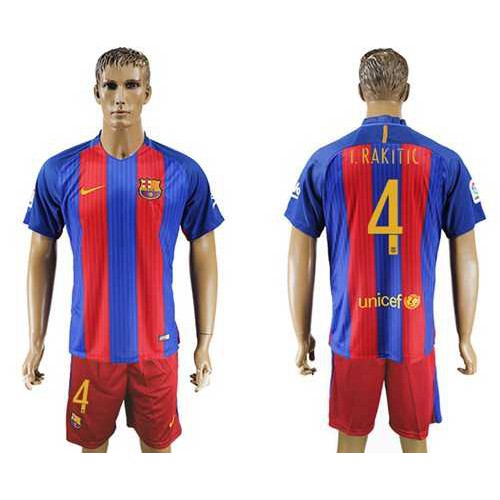 Barcelona #4 I.Rakitic Home Soccer Club Jersey Barcelona #4 I.Rakitic Home Soccer Club Jersey