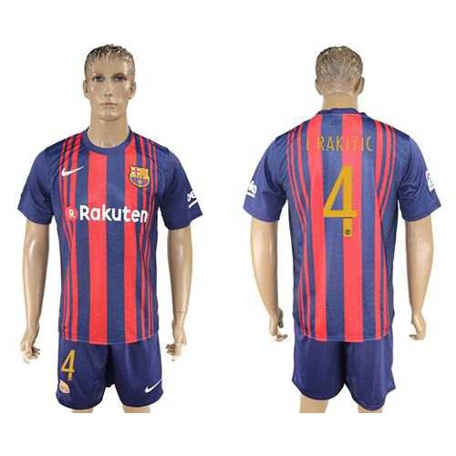 Barcelona #4 I.Rakitic Home Soccer Club Jersey Barcelona #4 I.Rakitic Home Soccer Club Jersey
