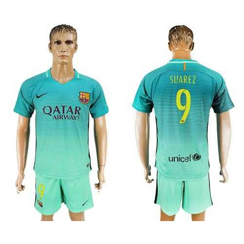 Barcelona #9 Suarez Sec Away Soccer Club Jersey Barcelona #9 Suarez Sec Away Soccer Club Jersey