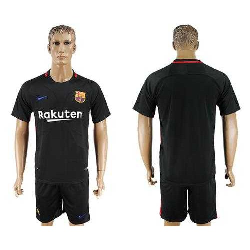 Barcelona Blank Black Goalkeeper Soccer Club Jersey Barcelona Blank Black Goalkeeper Soccer Club Jersey