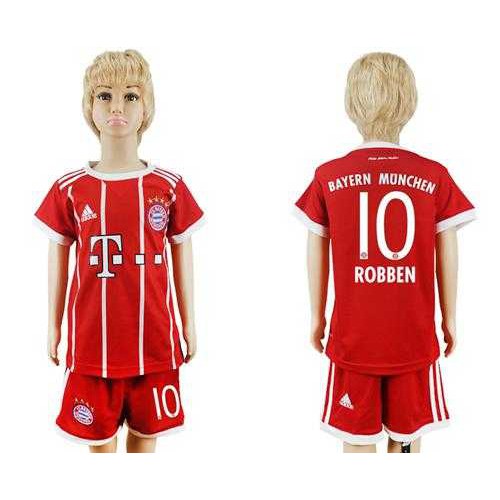 Bayern Munchen #10 Robben Home Kid Soccer Club Jersey Bayern Munchen #10 Robben Home Kid Soccer Club Jersey
