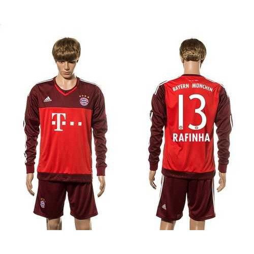 Bayern Munchen #13 Rafinha Goalkeeper Long Sleeves Soccer Club Jersey Bayern Munchen #13 Rafinha Goalkeeper Long Sleeves Soccer Club Jersey