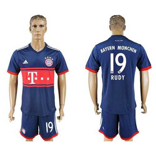Bayern Munchen #19 Rudy Away Soccer Club Jersey Bayern Munchen #19 Rudy Away Soccer Club Jersey