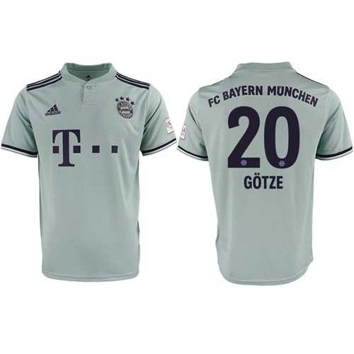 Bayern Munchen #20 Gotze Away Soccer Club Jersey Bayern Munchen #20 Gotze Away Soccer Club Jersey