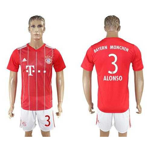 Bayern Munchen #3 Alonso Home Soccer Club Jersey Bayern Munchen #3 Alonso Home Soccer Club Jersey