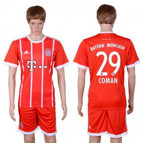 Bayern Munchen #29 Coman Home Soccer Club Jersey Bayern Munchen #29 Coman Home Soccer Club Jersey