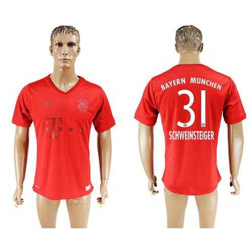Bayern Munchen #31 Schweinsteiger Marine Environmental Protection Home Soccer Club Jersey Bayern Munchen #31 Schweinsteiger Marine Environmental Protection Home Soccer Club Jersey