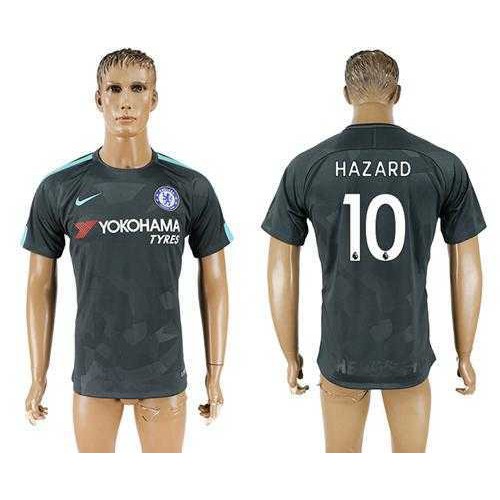 Chelsea #10 Hazard Black Soccer Club Jersey Chelsea #10 Hazard Black Soccer Club Jersey