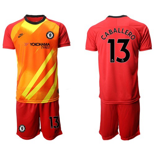 Chelsea #13 Caballero Red Goalkeeper Soccer Club Jersey Chelsea #13 Caballero Red Goalkeeper Soccer Club Jersey