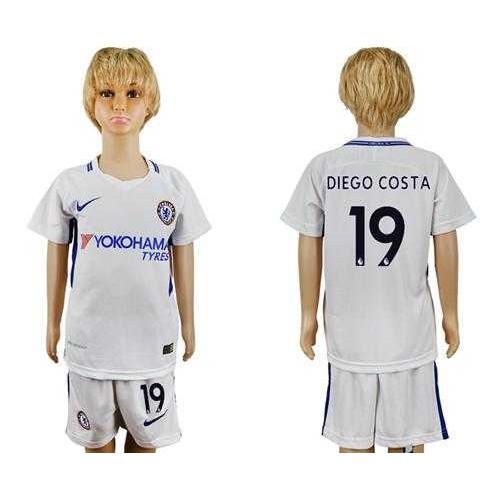 Chelsea #19 Diego Costa Away Kid Soccer Club Jersey Chelsea #19 Diego Costa Away Kid Soccer Club Jersey