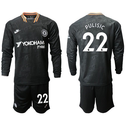 Chelsea #22 Pulisic Third Long Sleeves Soccer Club Jersey Chelsea #22 Pulisic Third Long Sleeves Soccer Club Jersey
