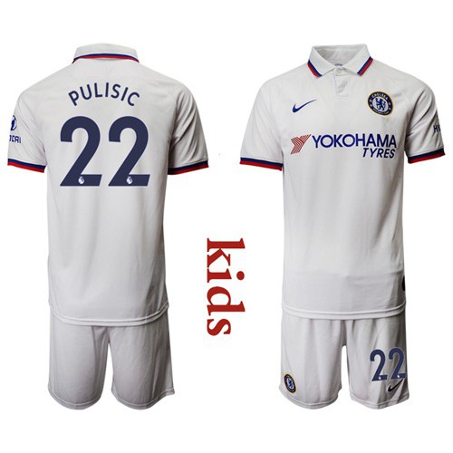 Chelsea #22 Pulisic Away Kid Soccer Club Jersey Chelsea #22 Pulisic Away Kid Soccer Club Jersey