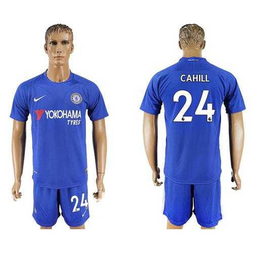 Chelsea #24 Cahill Home Soccer Club Jersey Chelsea #24 Cahill Home Soccer Club Jersey