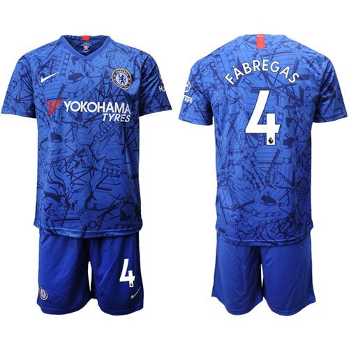 Chelsea #4 Fabregas Home Soccer Club Jersey Chelsea #4 Fabregas Home Soccer Club Jersey