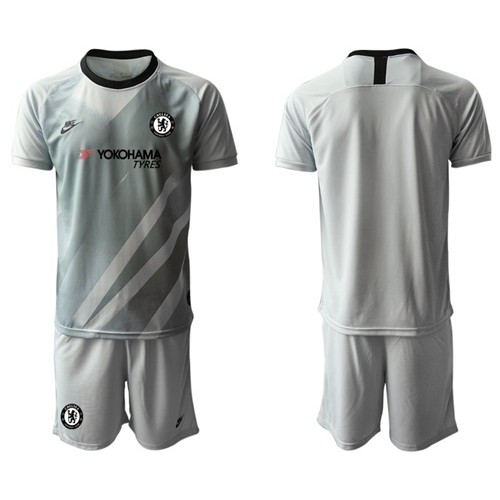 Chelsea Blank Grey Goalkeeper Soccer Club Jersey Chelsea Blank Grey Goalkeeper Soccer Club Jersey