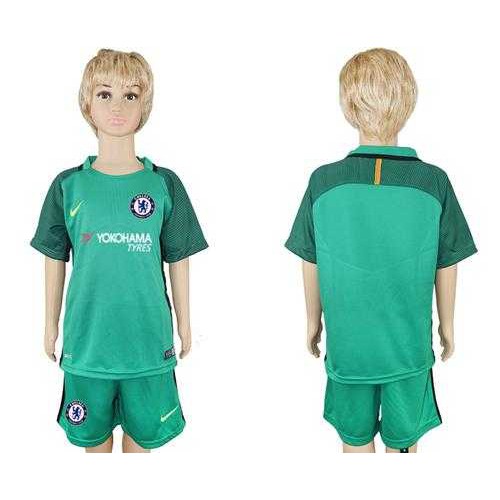 Chelsea Blank Green Kid Soccer Club Jersey Chelsea Blank Green Kid Soccer Club Jersey