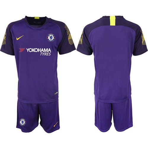 Chelsea Blank Purple Goalkeeper Soccer Club Jersey Chelsea Blank Purple Goalkeeper Soccer Club Jersey