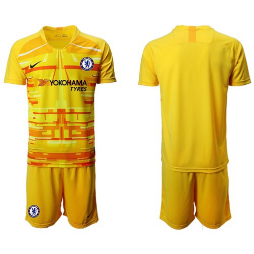 Chelsea Blank Yellow Goalkeeper Soccer Club Jersey Chelsea Blank Yellow Goalkeeper Soccer Club Jersey