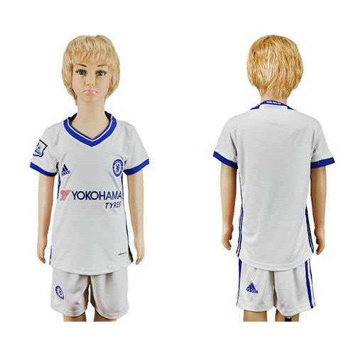 Chelsea Blank White Kid Soccer Club Jersey Chelsea Blank White Kid Soccer Club Jersey