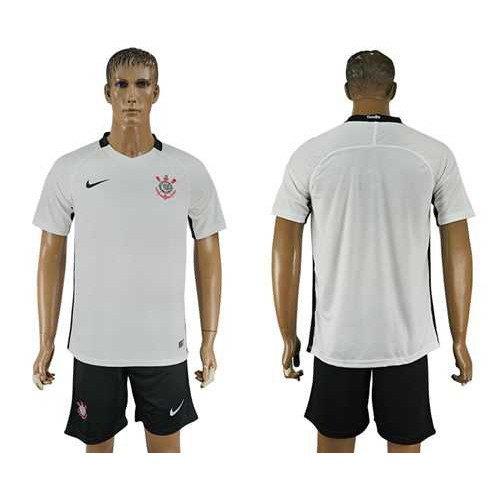 Corinthians Blank White Home Soccer Club Jersey Corinthians Blank White Home Soccer Club Jersey