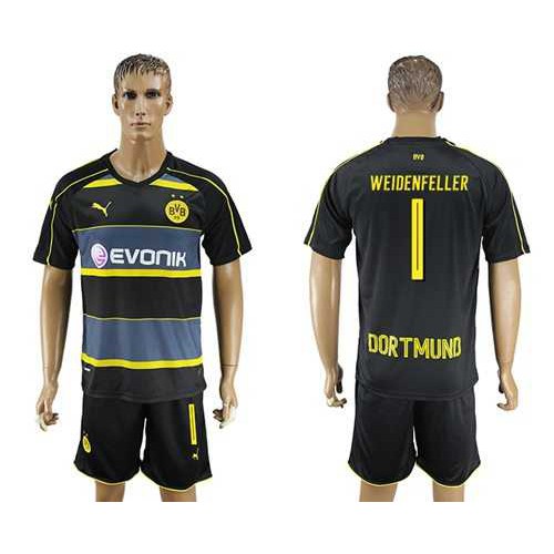 Dortmund #1 Weidenfeller Away Soccer Club Jersey Dortmund #1 Weidenfeller Away Soccer Club Jersey