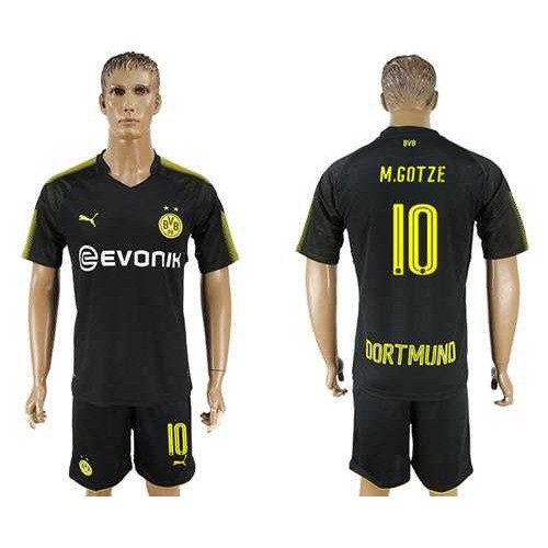 Dortmund #10 M.Gotze Away Soccer Club Jersey Dortmund #10 M.Gotze Away Soccer Club Jersey