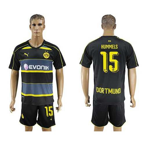 Dortmund #15 Hummels Away Soccer Club Jersey Dortmund #15 Hummels Away Soccer Club Jersey