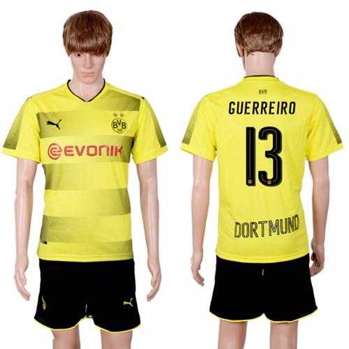 Dortmund #13 Guerreiro Home Soccer Club Jersey Dortmund #13 Guerreiro Home Soccer Club Jersey