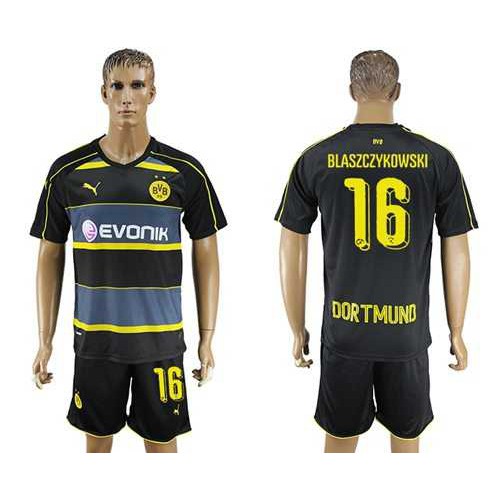 Dortmund #16 Blaszczykowski Away Soccer Club Jersey Dortmund #16 Blaszczykowski Away Soccer Club Jersey
