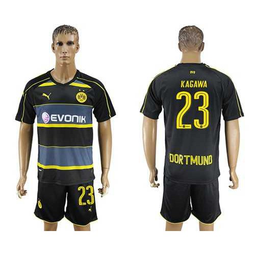 Dortmund #23 Kagawa Away Soccer Club Jersey Dortmund #23 Kagawa Away Soccer Club Jersey